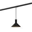 Luminaria colgante de 1 fase ODREY ON TRACK 1.6 incl. adaptador monofásico GU10 IP20, negro mate