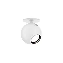 Luminaria de techo LECA 1.0 - 350MA giro cardánico, en forma de bala, Instalación semiempotrada IP20, blanco mate regulable