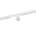 Proyector para raíl LECA ON STREX 1.0 con adaptador IP20, blanco mate regulable