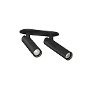 Foco MATCH CEILING REC 2.0 IP20, negro mate regulable
