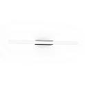 Luminaria de pared LARRA OPAL 2.0 S14d IP20, negro mate regulable