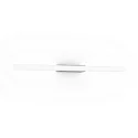 Luminaria de pared LARRA OPAL 2.0 S14d IP20, aluminio cepillado regulable