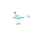 Proyector empotrado corriente constante, ajustable, descarga