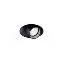 Proyector empotrado QITO TRIMLESS 1.0 redondo, descarga, cardánico IP20, gunmetal, cepillado regulable