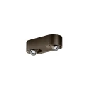 Proyector de superficie QITO 2.0 de 2 llamas, cardánico IP20, bronce cepillado regulable