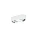 Proyector de superficie QITO 2.0 de 2 llamas, cardánico IP20, blanco mate regulable