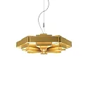 Luminaria colgante J.J.W. 04 E27 IP20, dorado regulable
