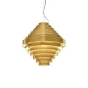 Luminaria colgante J.J.W. 05 E27 IP20, dorado regulable