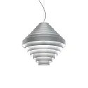 Luminaria colgante J.J.W. 05 E27 IP20, plata regulable