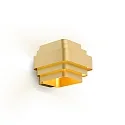 Luminaria de pared J.J.W. 02 E27 IP20, dorado regulable
