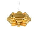 Luminaria colgante J.J.W. 042 E27 IP20, dorado regulable