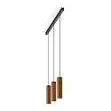 Luminaria colgante HEXO 3.0 - PAR16 angular, lang, con cable abierto GU10 IP20, color cobre regulable