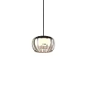 Luminaria colgante WETRO 1.0 de 1 llama Dim-To-Warm IP20, color humo regulable