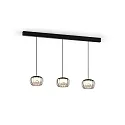 Wever & Ducré Luminaria colgante WETRO 1.0 de 1 llama Dim-To-Warm IP20, color humo regulable