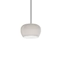 Luminaria colgante WETRO 2.0 de 1 llama Dim-To-Warm IP20, gris pardo, blanco regulable