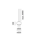 Wever & Ducré Luminaria colgante WETRO 2.0 de 1 llama Dim-To-Warm IP20, gris pardo, blanco regulable