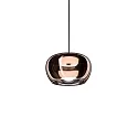 Luminaria colgante WETRO 2.0 de 1 llama Dim-To-Warm IP20, color cobre regulable