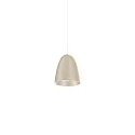 Luminaria colgante COZY CONE 2.0 IP20, gris seda