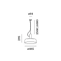 Wever & Ducré Luminaria colgante ROOMOR CABLE 1.3 - PAR16 - 600CM GU10 IP20, gris, negro intenso regulable