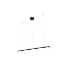 Luminaria colgante TRACE CHANDELIER CEILING SUSP 1.0 IP20, champán, negro mate regulable