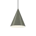 LED Design Pendant luminaire DINOR 1.0, Ø 38cm, 11W 1800-2850K, dimmable, green / grey white