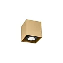 Luminaria de superficie BOX MINI 1.0 forma de cubo, rígido GU10 IP20, champán 