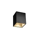 Luz downlight BOX MINI 1.0 angular, versión de montaje en superficie IP20, negro mate regulable