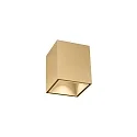 Luz downlight BOX MINI 1.0 angular, versión de montaje en superficie IP20, champán regulable