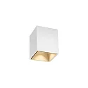 Luz downlight BOX MINI 1.0 angular, versión de montaje en superficie IP20, champán regulable