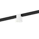 Proyector para raíl HEXO ON STREX 1.0 con adaptador IP20, negro mate, blanco mate regulable