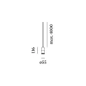 Wever & Ducré Luminaria colgante ODREY CEILING SUSP 1.1 PAR16 GU10 IP20, dorado, blanco mate 