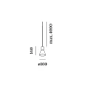 Wever & Ducré Luminaria colgante ODREY CEILING SUSP 1.3 PAR16 GU10 IP20, blanco mate 