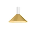 Luminaria colgante ODREY CEILING SUSP 1.6 PAR16 GU10 IP20, dorado, blanco mate 