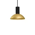 Luminaria colgante ODREY CEILING SUSP 1.7 GU10 IP20, dorado, negro mate 