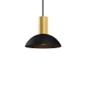 Luminaria colgante ODREY CEILING SUSP 1.7 GU10 IP20, dorado, negro mate 