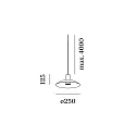 Wever & Ducré Luminaria colgante ODREY CEILING SUSP 1.8 PAR16 GU10 IP20, blanco mate 