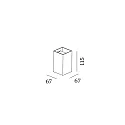 Wever & Ducré Luminaria de pared para exteriores BOX MINI 1.0 GU10 IP20, latón regulable