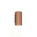 Luminaria de pared RAY MINI 1.0 - PAR16 de 1 llama GU10 IP20, color cobre regulable