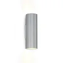 Luminaria de pared RAY MINI 2.0 - PAR16 Arriba-Abajo, de 2 llamas GU10 IP20, aluminio cepillado regulable