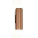 Luminaria de pared RAY MINI 2.0 - PAR16 Arriba-Abajo, de 2 llamas GU10 IP20, color cobre regulable
