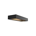 Luminaria de pared BENTO 3.6 - UP&DOWN - 36CM Arriba-Abajo, angular IP20, mate, negro intenso regulable