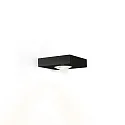 Luminaria de pared LEENS 1.0 - UP OR DOWN de 1 llama, con la óptica del lente IP20, mate, negro intenso regulable