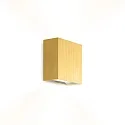 Luminaria de pared CENTRAL 2.0 - UP&DOWN de 2 llamas, plano IP20, dorado mate regulable