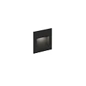 Luminaria de pared empotrable ORIS WALL REC 0.8 / 350/700MA abajo, corriente constante, indirecta IP20, negro mate 
