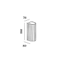 Wever & Ducré Luminaria de pared TRACE WALL SURF 2.0 IP20, blanco mate regulable