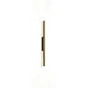 Luminaria de pared TRACE SLIM WALL SURF 1.0 IP20, champán, negro mate regulable