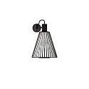 Luminaria de pared WIRO 1.0 CONE WALL SURF E27 IP20, negro 