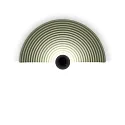 Luminaria de pared TAPIS WALL SURF 2.0 IP20, jade regulable