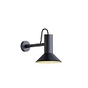 Luminaria de pared ROOMOR WALL 1.1 - PAR16 / SHADE 1.0 giratorio, recta GU10 IP20, dorado, negro intenso regulable