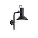 Luminaria de pared ROOMOR WALL 3.1 - PAR16 / SHADE 1.0 corto, con brazo articulado, con caja de conexiones